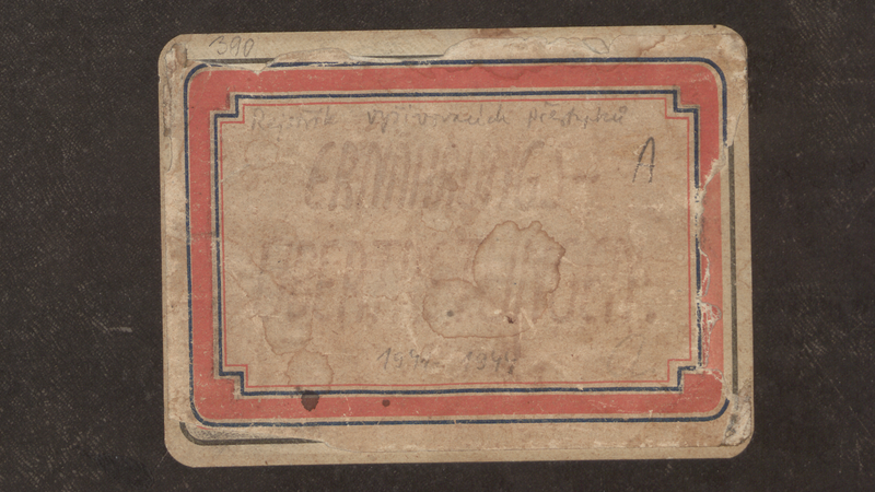 Book A title page from the Kladno Archive